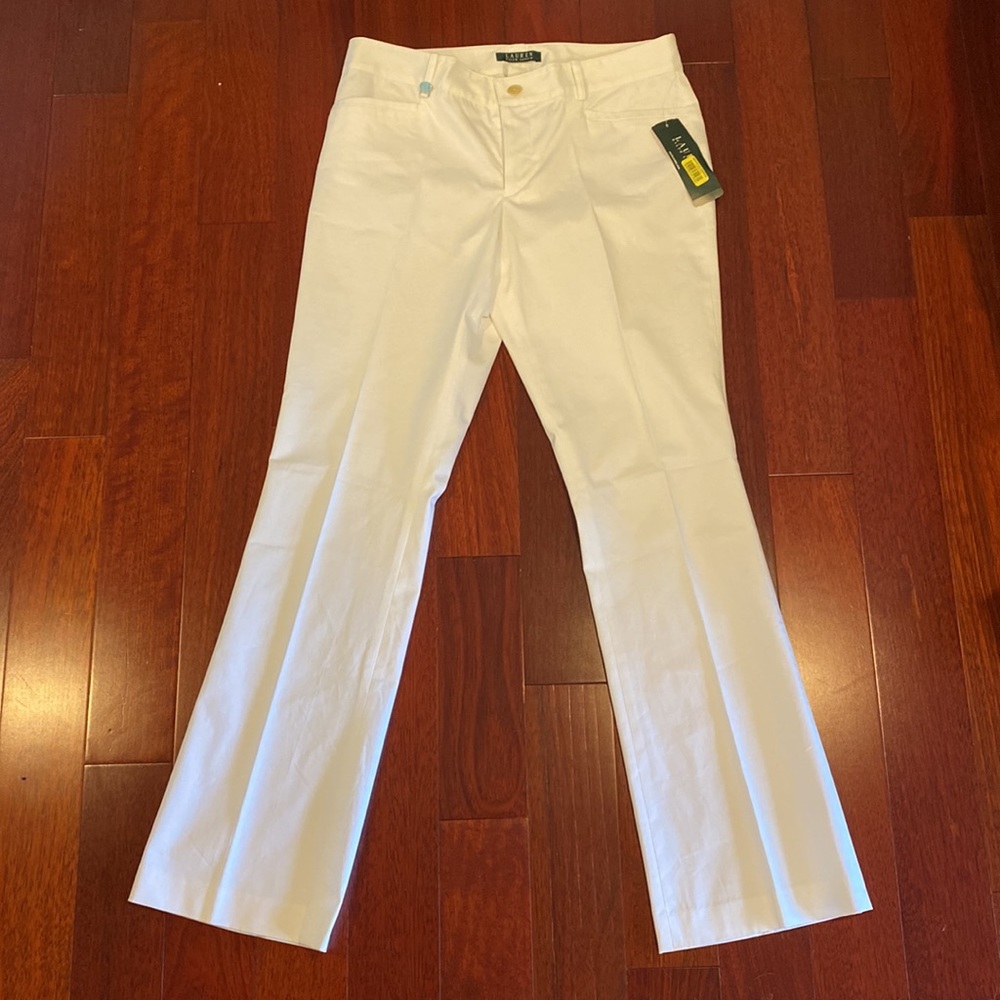 Lauren Ralph Lauren White Cotton Pants Size 8